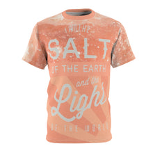 Load image into Gallery viewer, yeezy 500 salt sneaker match t shirt salt of the earth light of the world cut sew