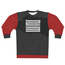 Load image into Gallery viewer, polyester blend all over print sweatshirt to match jordan 11 bred 2019 match aj11 bred v2