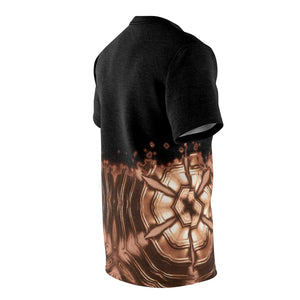 copper foamposite all over print shirt faded v4 by gourmetkickz
