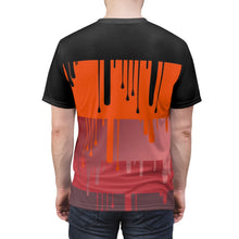 Load image into Gallery viewer, hyper crimson foamposite pro sneaker match t shirt cut sew dripping colorblock