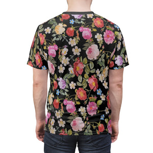 foamposite floral all over print sneaker match shirt floral foamposite shirt floral foam t shirt the cut sew now serving bouquet tee