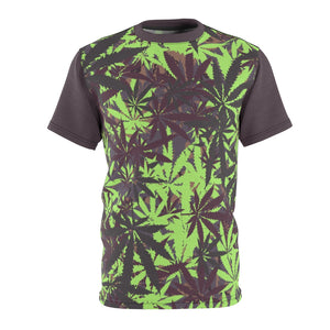 yeezy boost 700 mauve 420 marijuana cannabis pattern t shirt cut sew