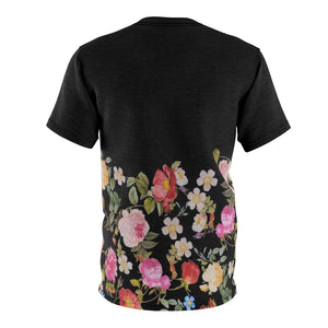 foamposite floral all over print sneaker match shirt floral foamposite shirt floral foam t shirt cut sew medusa tee v2