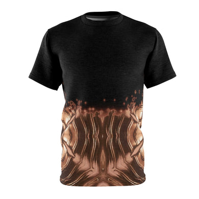 copper foamposite all over print shirt faded v4 by gourmetkickz