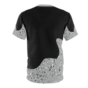 custom jordan 10 cement drip too hard cut sew t shirt