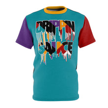 Load image into Gallery viewer, jordan 9 dream it do it sneaker match drippin sauce on multicolor cut sew polyester shirt