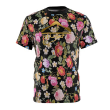 Load image into Gallery viewer, foamposite floral all over print sneaker match shirt floral foamposite shirt floral foam t shirt the cut sew now serving bouquet tee