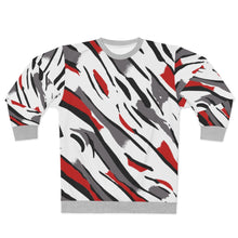 Load image into Gallery viewer, polyester blend all over print sweatshirt to match jordan 8 reflections of a champion midsole print