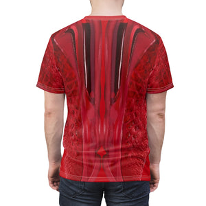 custom lebron 17 all red shirt
