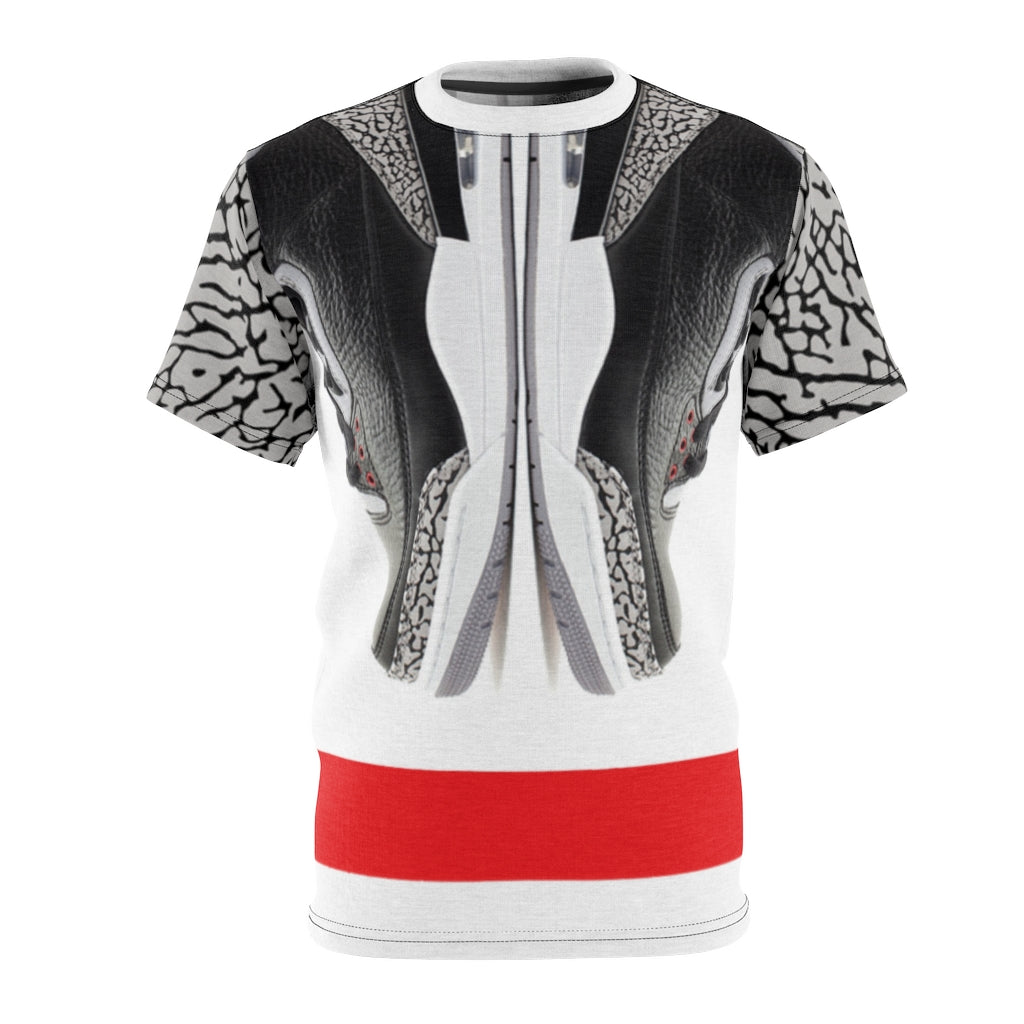 jordan 3 black cement sneakermatch sole 2 sole t shirt