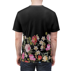 foamposite floral all over print sneaker match shirt floral foamposite shirt floral foam t shirt cut sew medusa tee v2