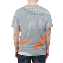 Load image into Gallery viewer, yeezy boost 700 inertia all over print sneaker match t shirt yeezy boost inertia shirt yeezy 700 inertia t shirt cut sew contours v1