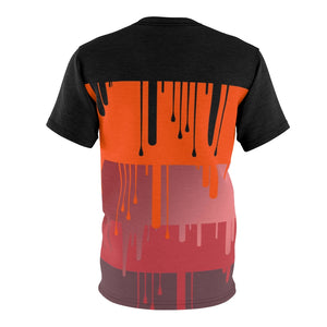 hyper crimson foamposite pro sneaker match t shirt cut sew dripping colorblock