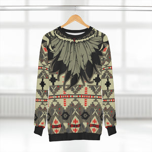 polyester blend all over print sweatshirt to match jordan 6 travis scott cactus jack olive beacon feathered v1