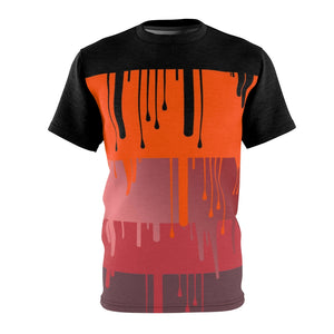 hyper crimson foamposite pro sneaker match t shirt cut sew dripping colorblock