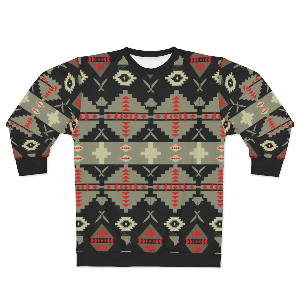 polyester blend all over print sweatshirt to match jordan 6 travis scott cactus jack olive beacon print v1
