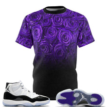 Load image into Gallery viewer, Shirt to Match Jordan 11 Retro Concord 2018 Sneaker Colorway  &quot;The Faded Roses&quot; T-Shirt
