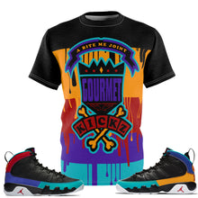 Load image into Gallery viewer, Shirt to Match Jordan 9 Dream It Do It Sneaker Colorway  Dripping Colorblock &quot;Daze&quot;T-Shirt