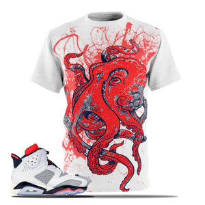 Shirt to Match Jordan 6 Tinker Infrared Sneaker Colorway The Inker T-Shirt