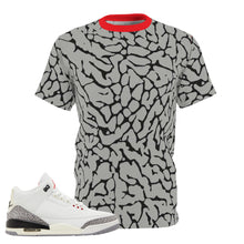 Load image into Gallery viewer, Shirt to Match Jordan 3 White Cement “Reimagined”