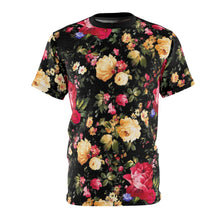 Load image into Gallery viewer, foamposite floral all over print sneaker match shirt floral foamposite shirt floral foam t shirt cut sew polyester v1