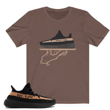 Load image into Gallery viewer, Shirt to Match Yeezy Boost 350 v2 Copper Sneaker Colorway Matching Now Serving Deluxe T-Shirt
