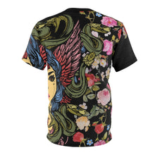 Load image into Gallery viewer, foamposite floral all over print sneaker match shirt floral foamposite shirt floral foam t shirt cut sew medusa tee v4