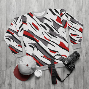 polyester blend all over print sweatshirt to match jordan 8 reflections of a champion midsole print