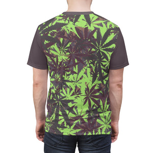 yeezy boost 700 mauve 420 marijuana cannabis pattern t shirt cut sew