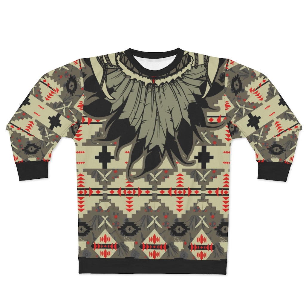 polyester blend all over print sweatshirt to match jordan 6 travis scott cactus jack olive beacon feathered v1