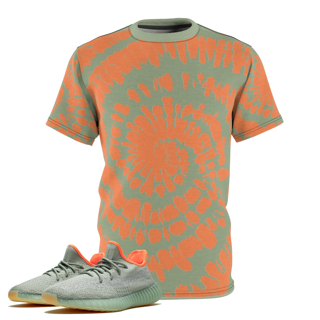 Shirt to Match Yeezy Boost 350 V2 Desert Sage Sneaker Colorway Tie Dye Print V1 T-Shirt