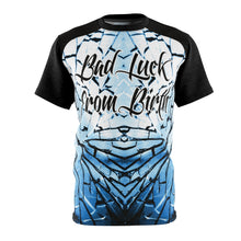 Load image into Gallery viewer, blue mirror foamposite sneakermatch t shirt bad luck v2