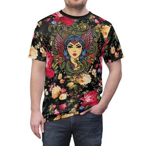 foamposite floral all over print sneaker match shirt floral foamposite shirt floral foam t shirt cut sew polyester v1b