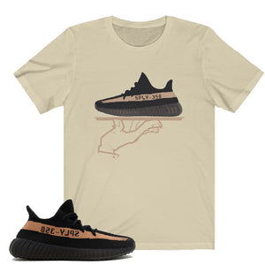 Shirt to Match Yeezy Boost 350 v2 Copper Sneaker Colorway Matching Now Serving Deluxe T-Shirt